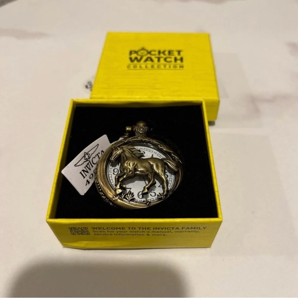 Invicta Equinox Pocket Watch - 47mm, Bronze NWT